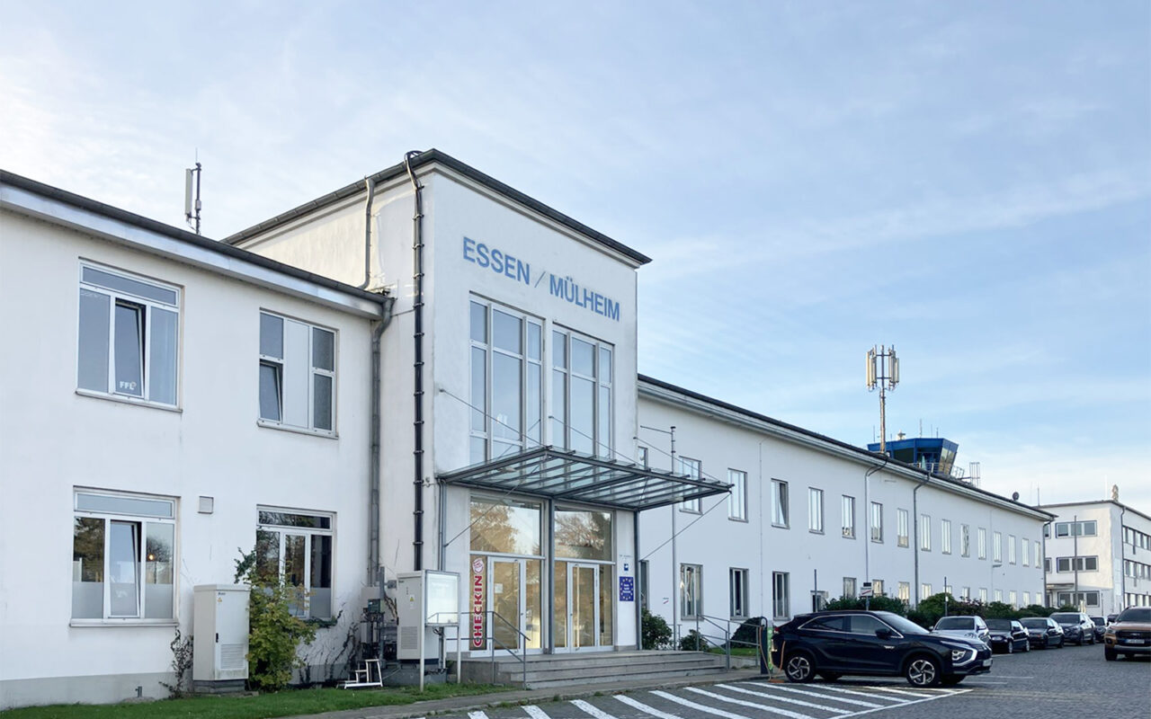 Flughafen Essen/Mülheim Frontansicht